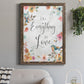 Spring Bird Love - Premium Canvas Framed in Barnwood - Ready to Hang