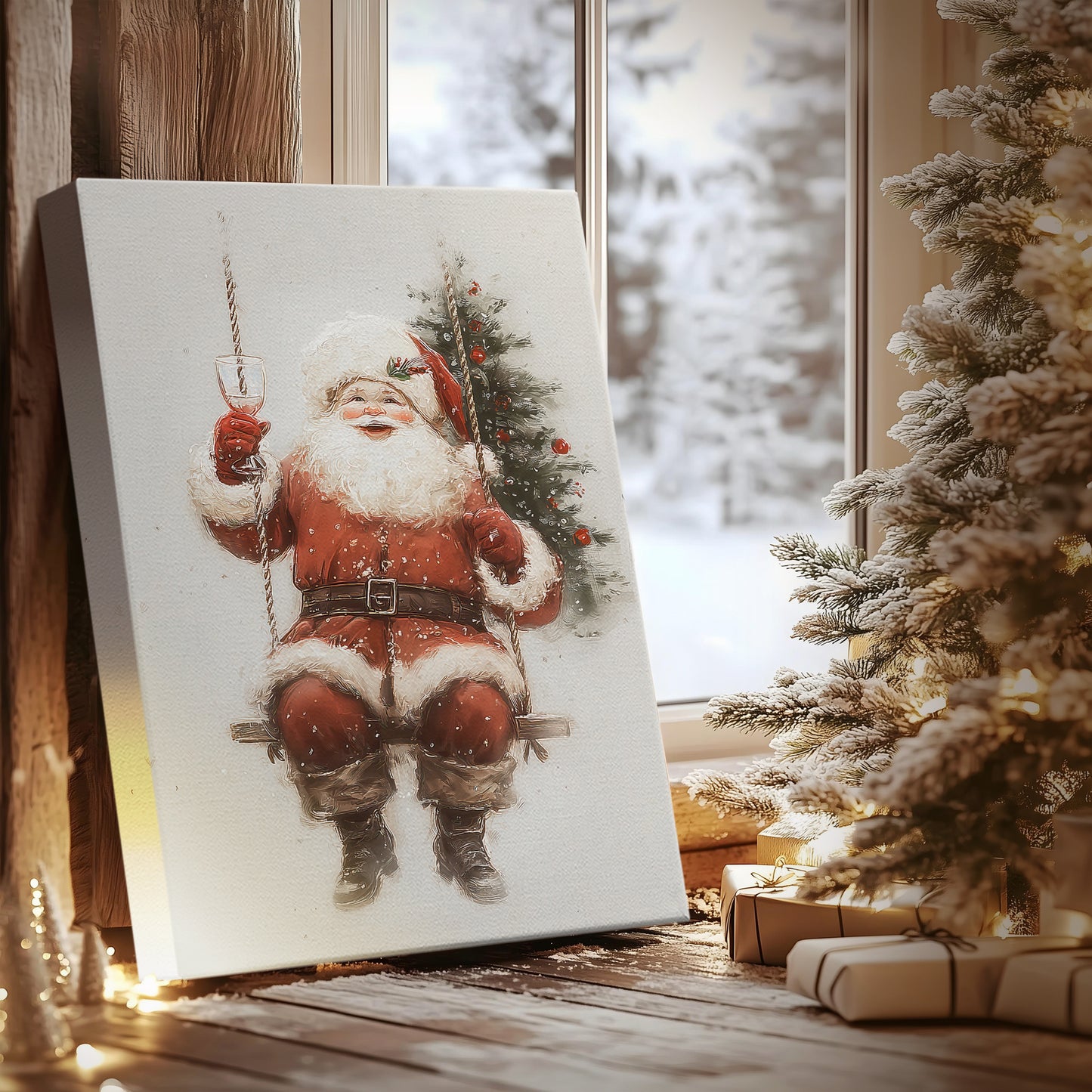 Fir of Gilded Serenade - Canvas Art Print