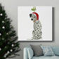 Christmas Des - Dalmatian Mistletoe-Premium Gallery Wrapped Canvas - Ready to Hang