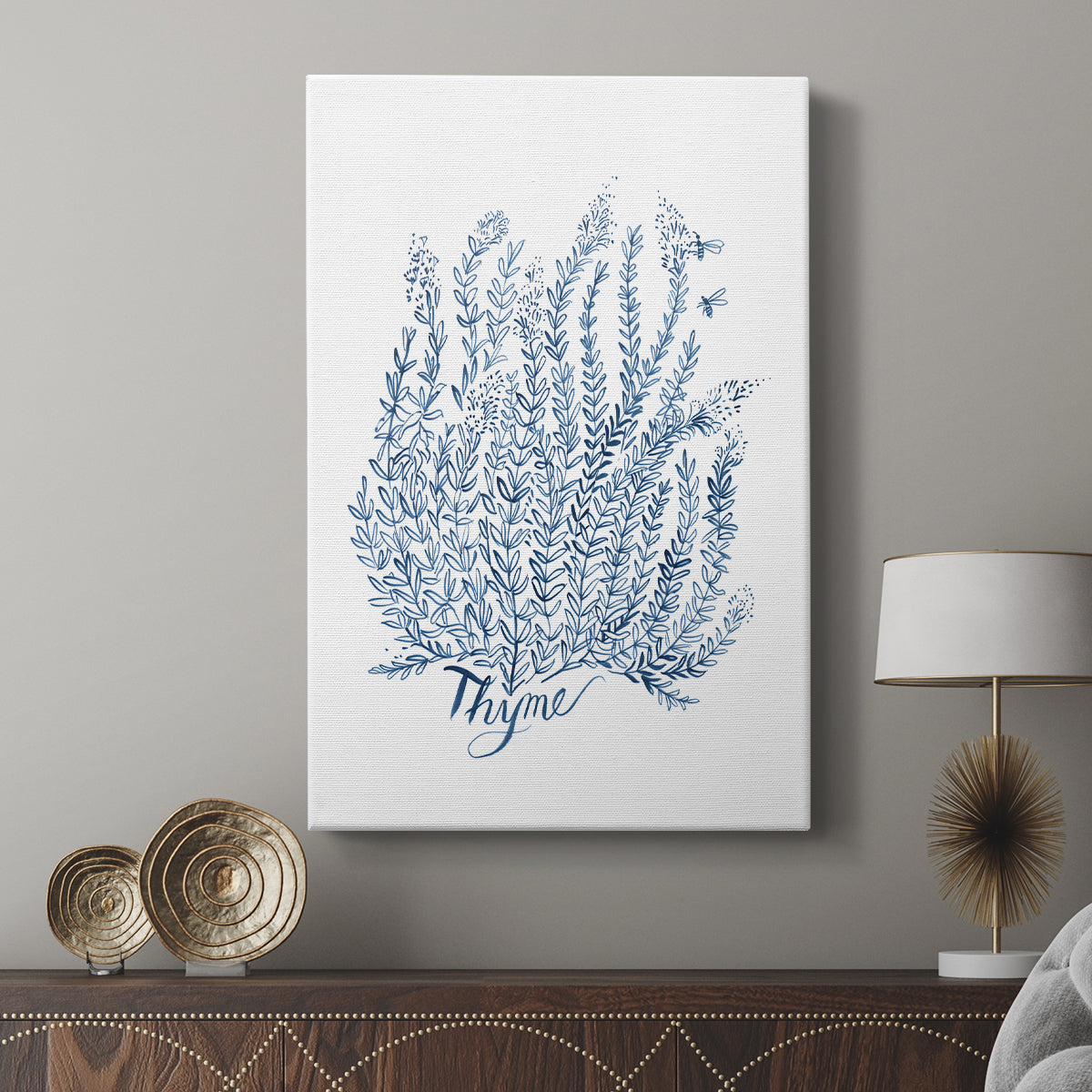 Summer Herb Garden Sketches IV - Canvas Art Print