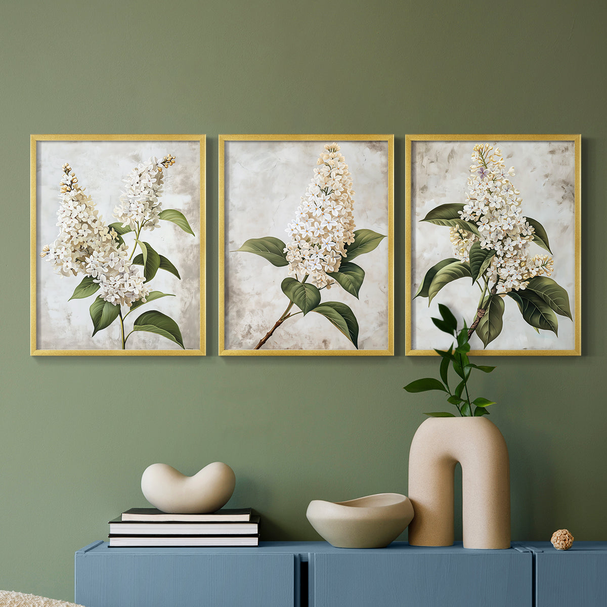 Floral Study Series LXXXVII - Restickable Framed Art Set