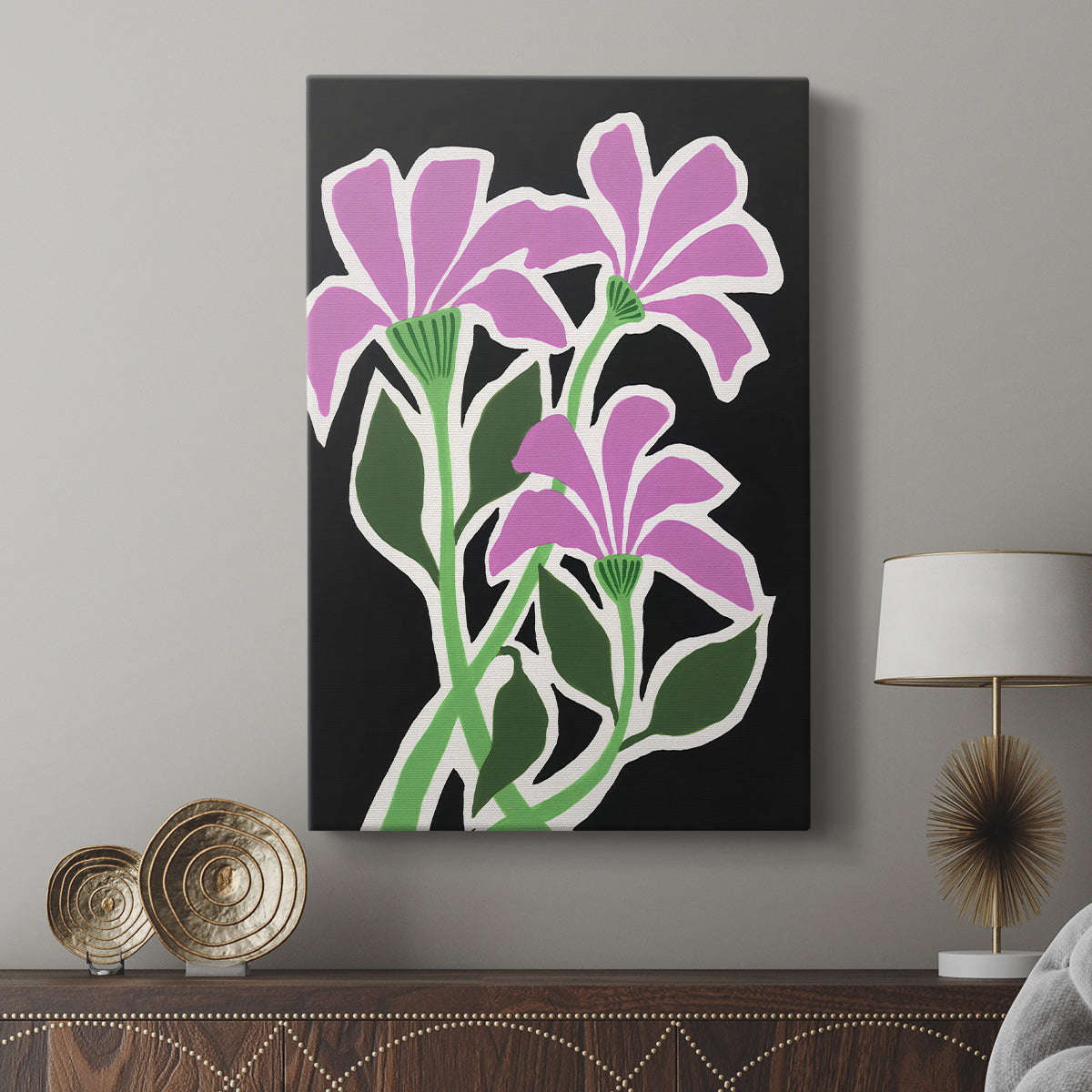 Pop Flowers V - Canvas Art Print