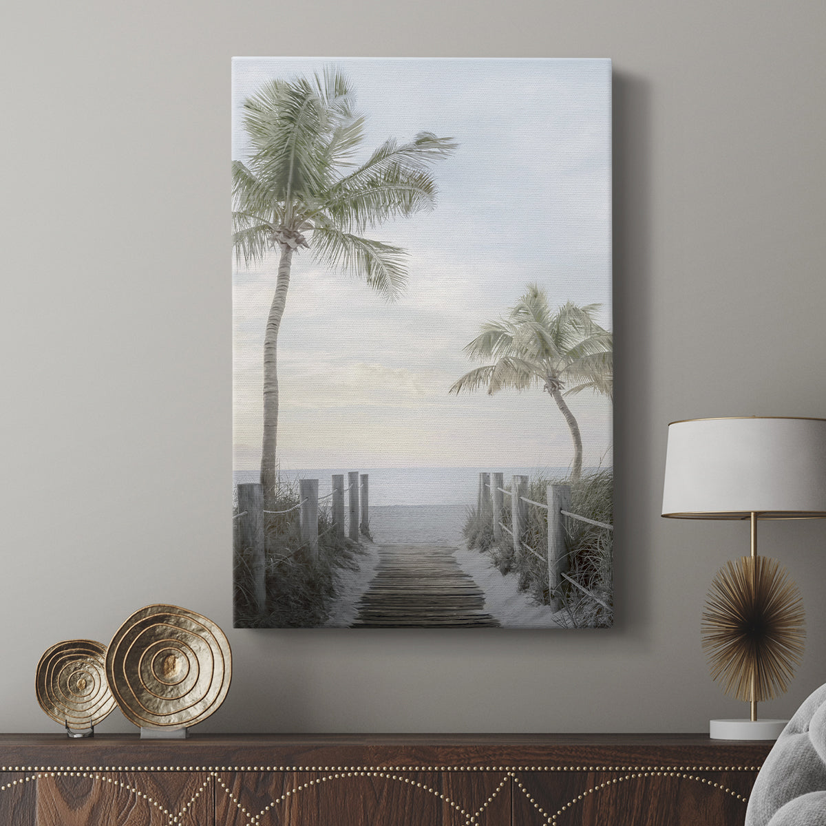 Palm Walk - Canvas Art Print