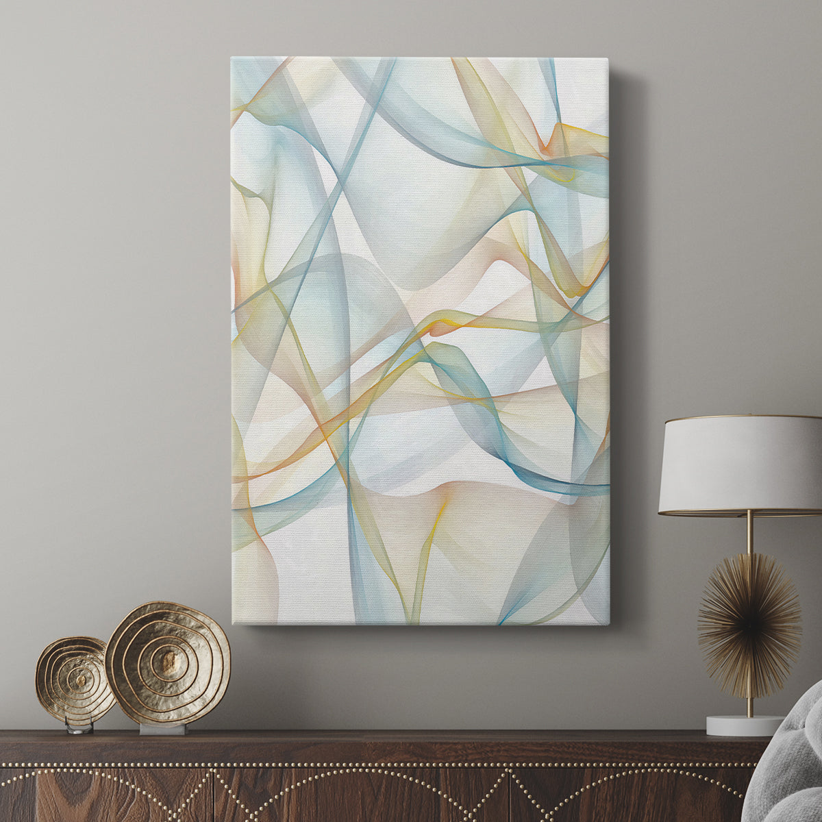 Curves and Waves IV - Canvas Art Print