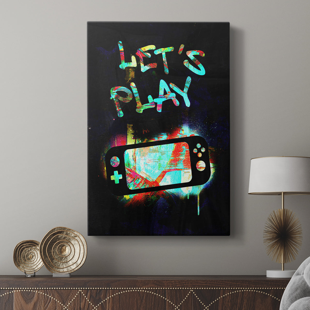 Gamer Tag III - Canvas Art Print
