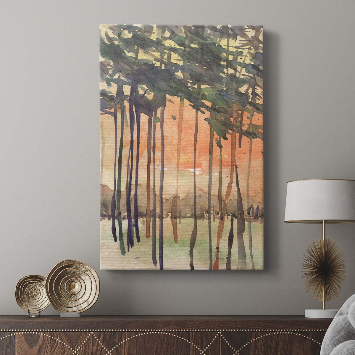 Between the Trees II - Canvas Art Print