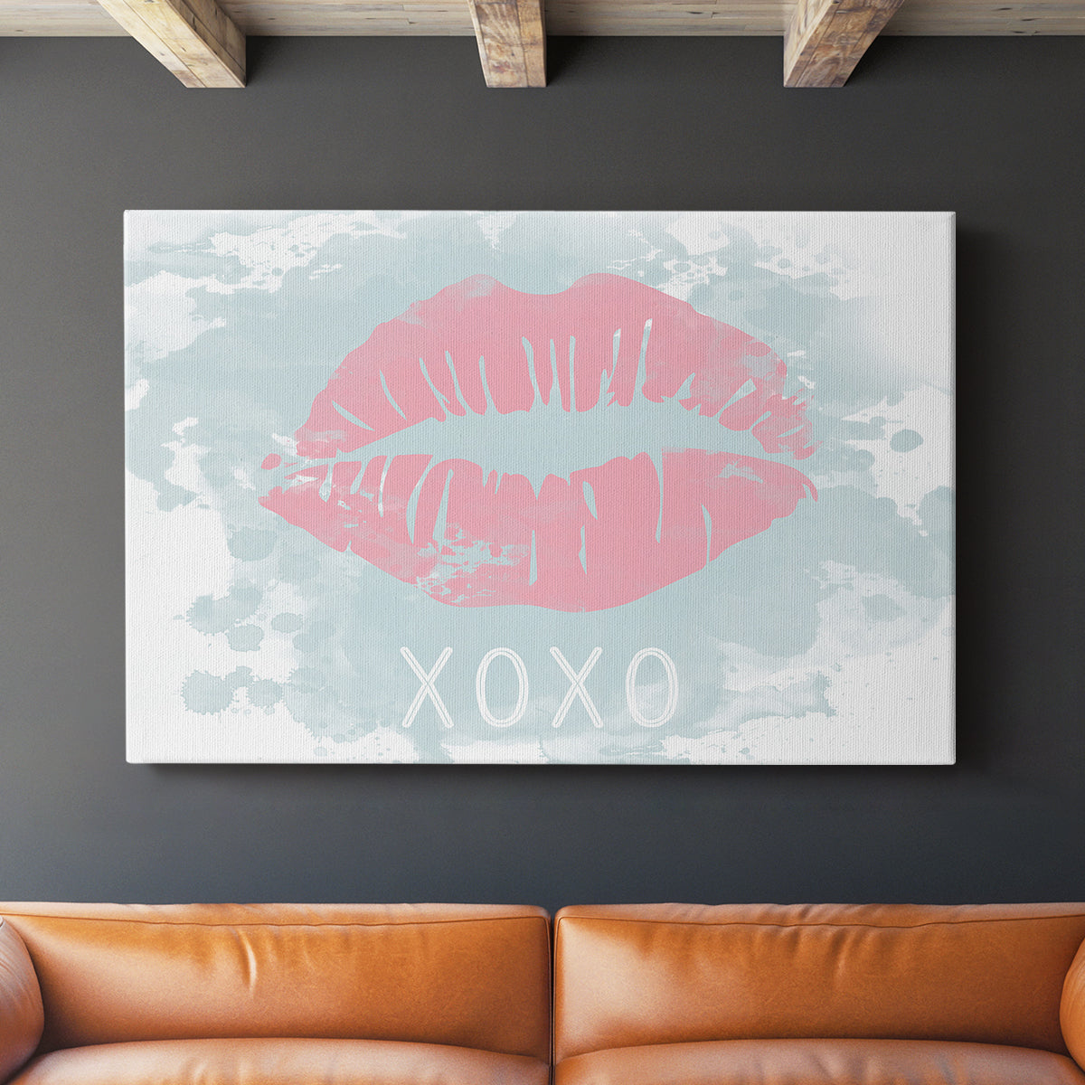 XOXO in Color - Canvas Art Print