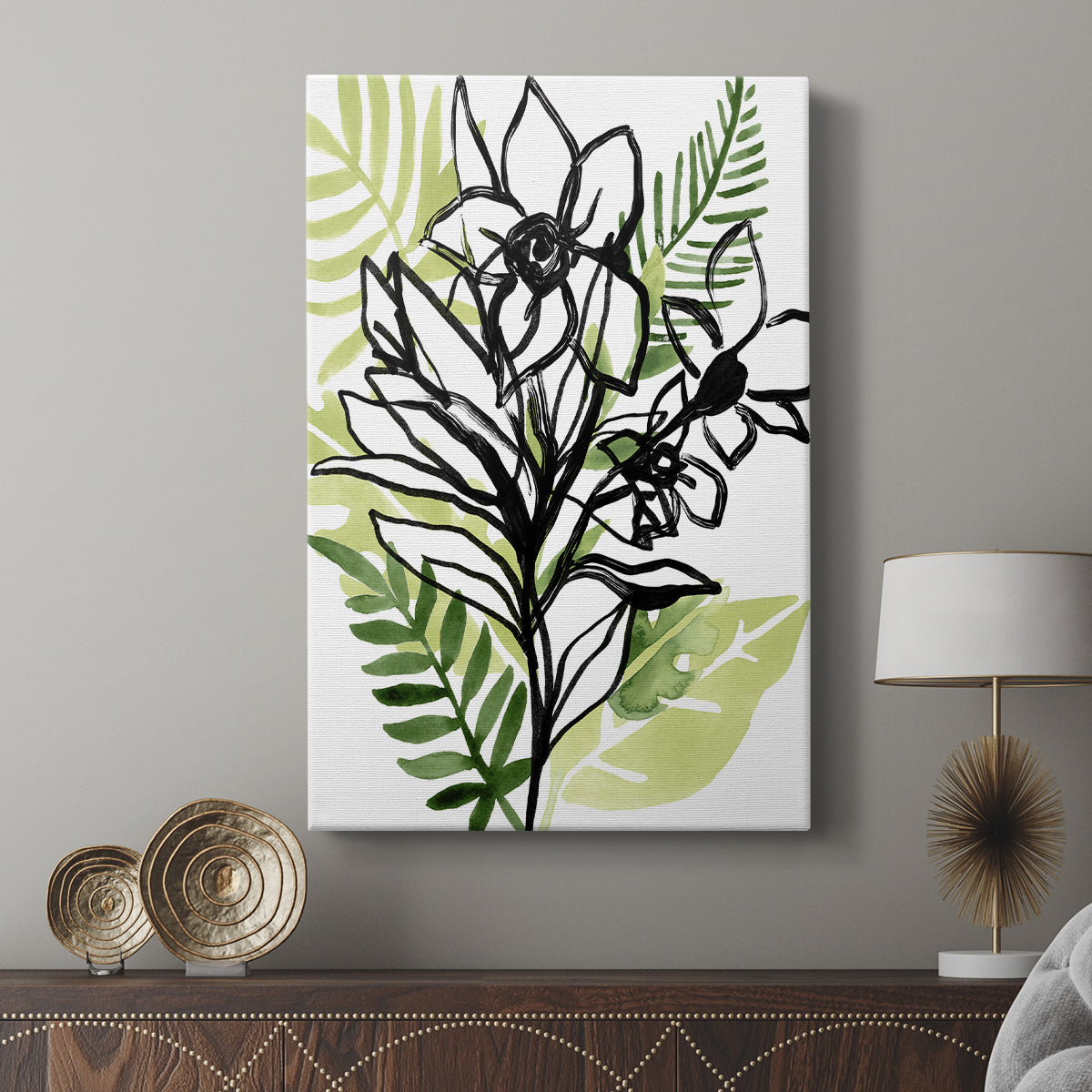 Tropical Sketchbook II - Canvas Art Print