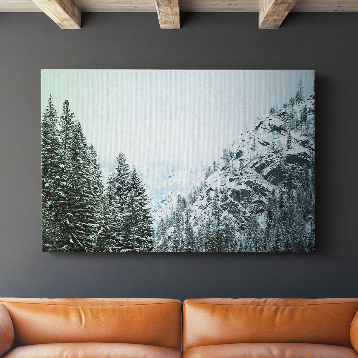 Snowfall in Cascadia II V1 - Canvas Art Print