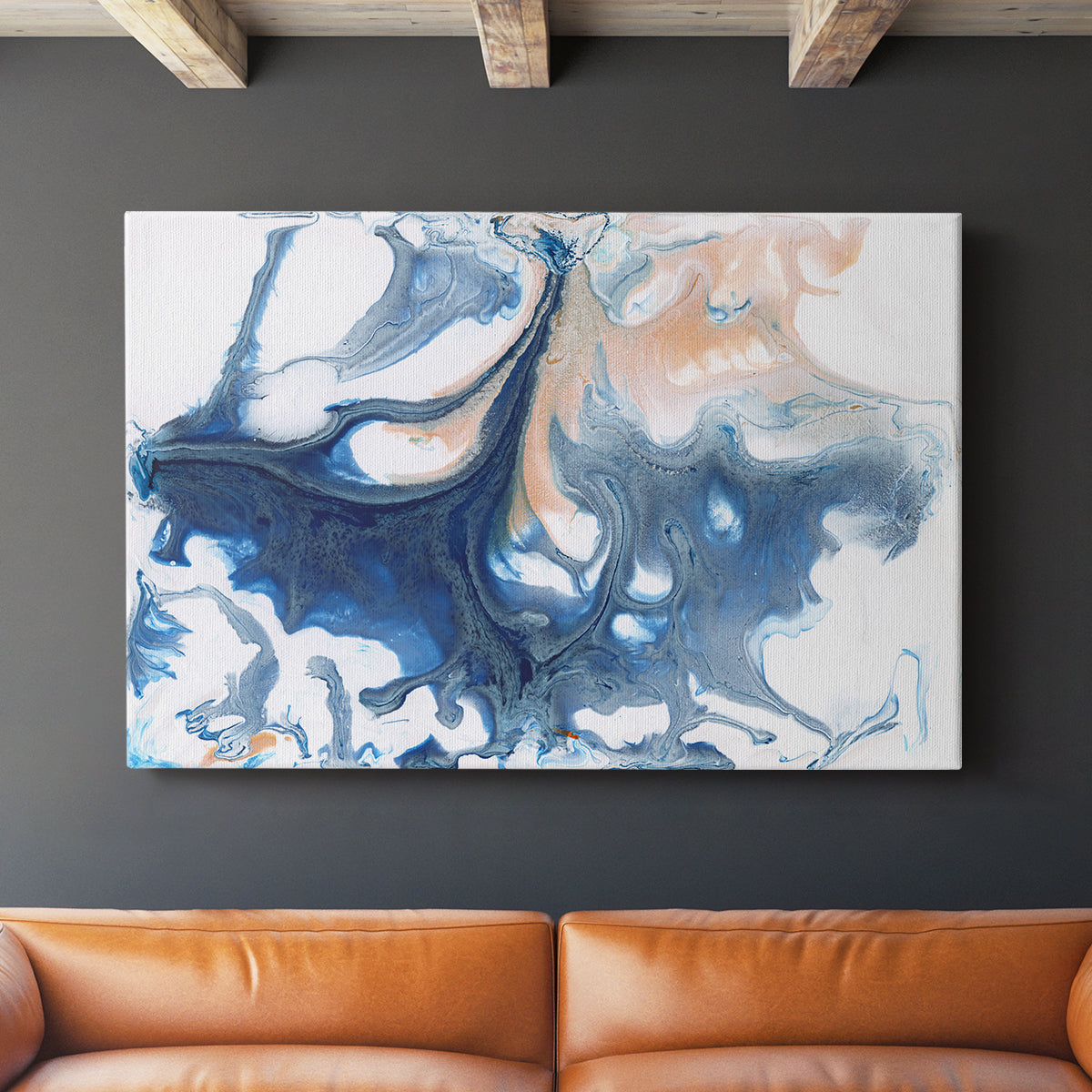 Dancing Blue I - Canvas Art Print