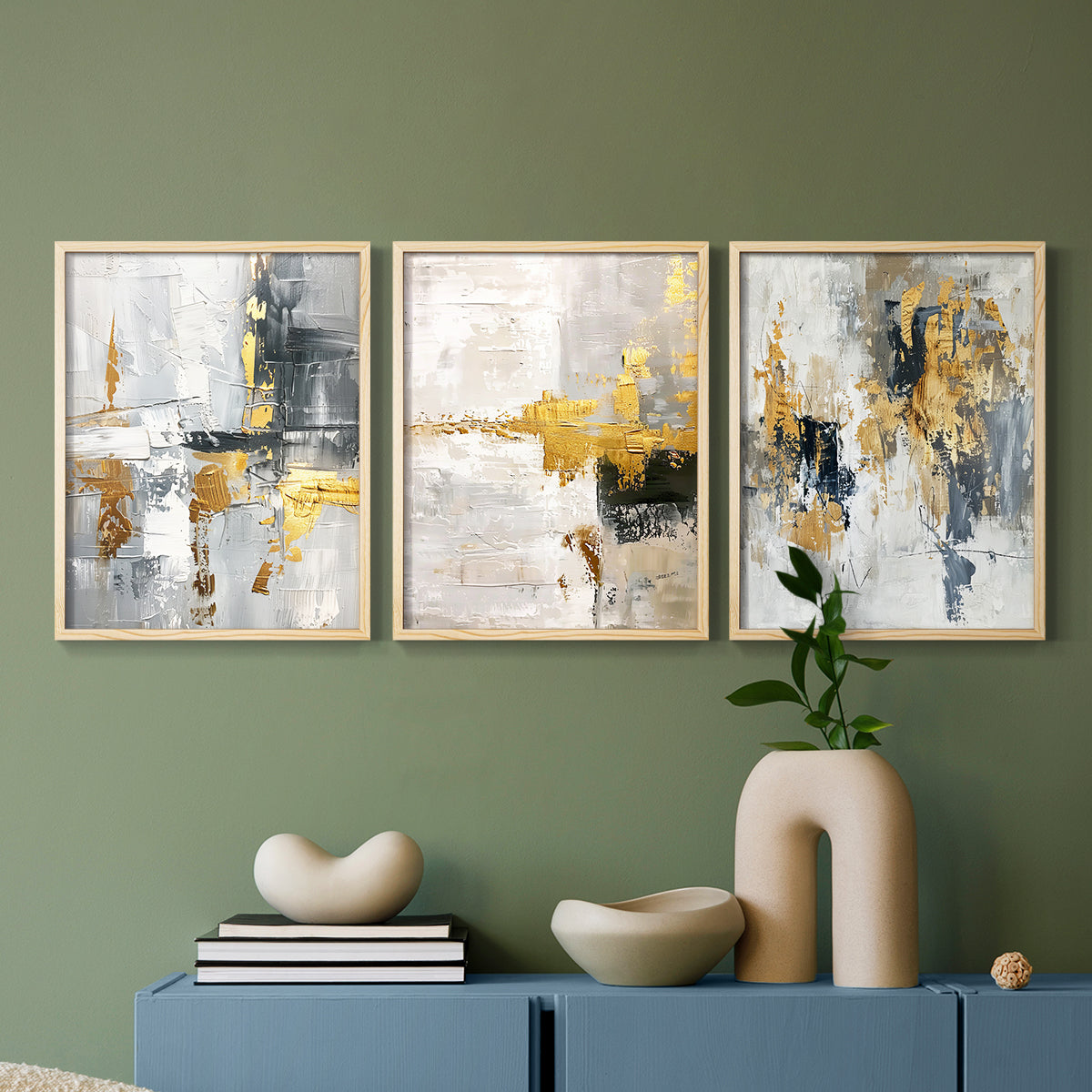 Abstract Series CLXIII - Restickable Framed Art Set