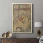 Canvas art print featuring a stylized depiction of lovers surrounded by decorative patterns displayed in a modern interior space.