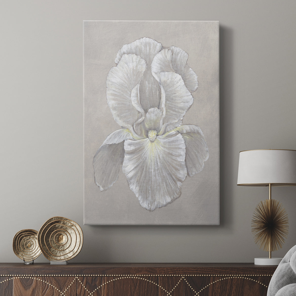 White Iris II - Canvas Art Print