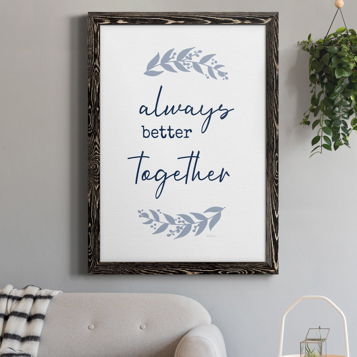 Always Together - Premium Canvas Framed in Barnwood - Ready to Hang