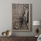 Canvas art print featuring a vivid composition with figure and still life elements displayed in a modern interior space.