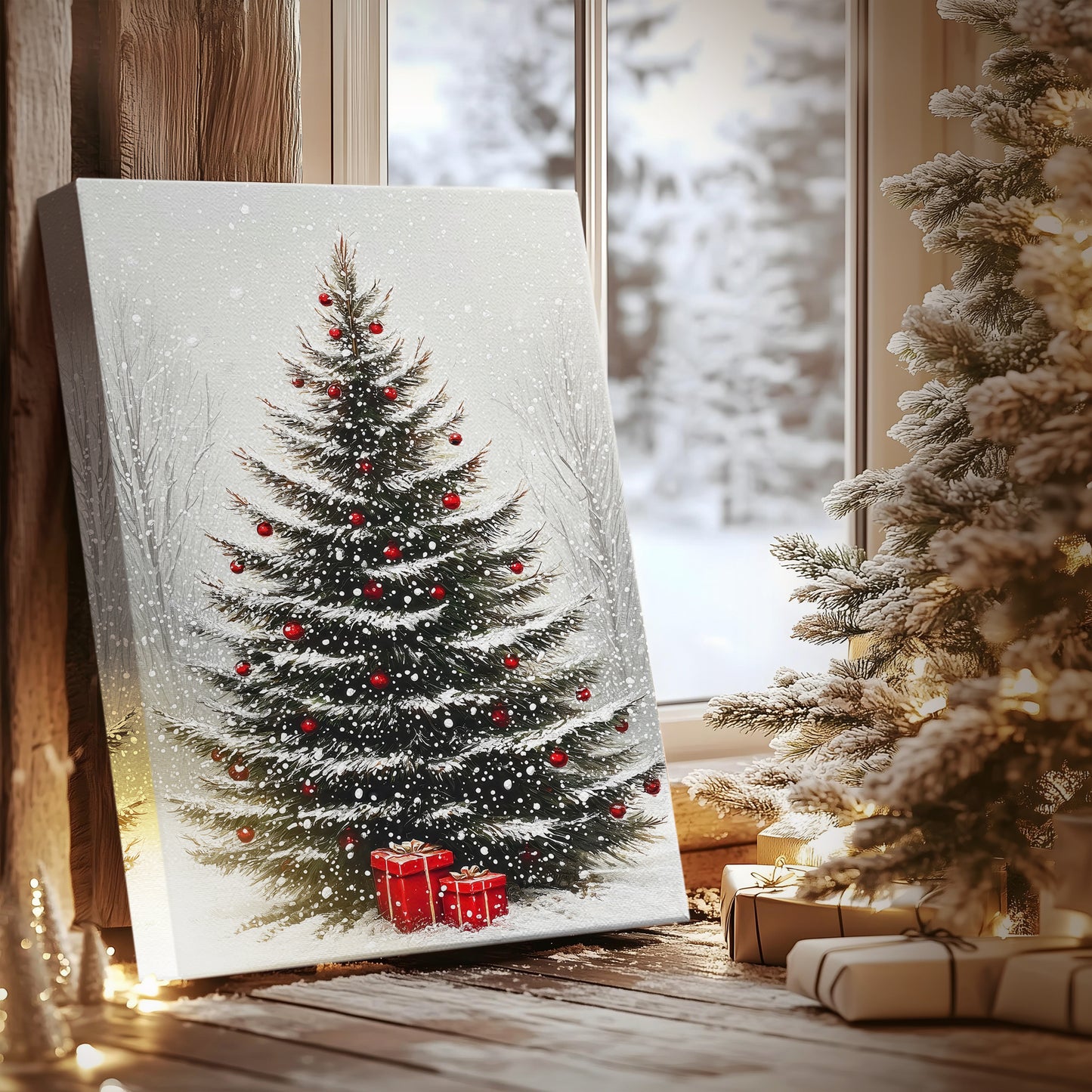 Dawn of Snowwhite Midwinter - Canvas Art Print