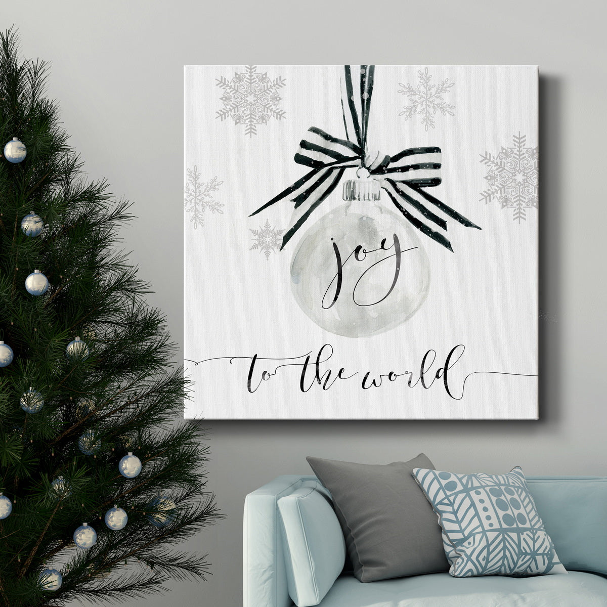 Joy Ornament - Premium Gallery Wrapped Canvas  - Ready to Hang