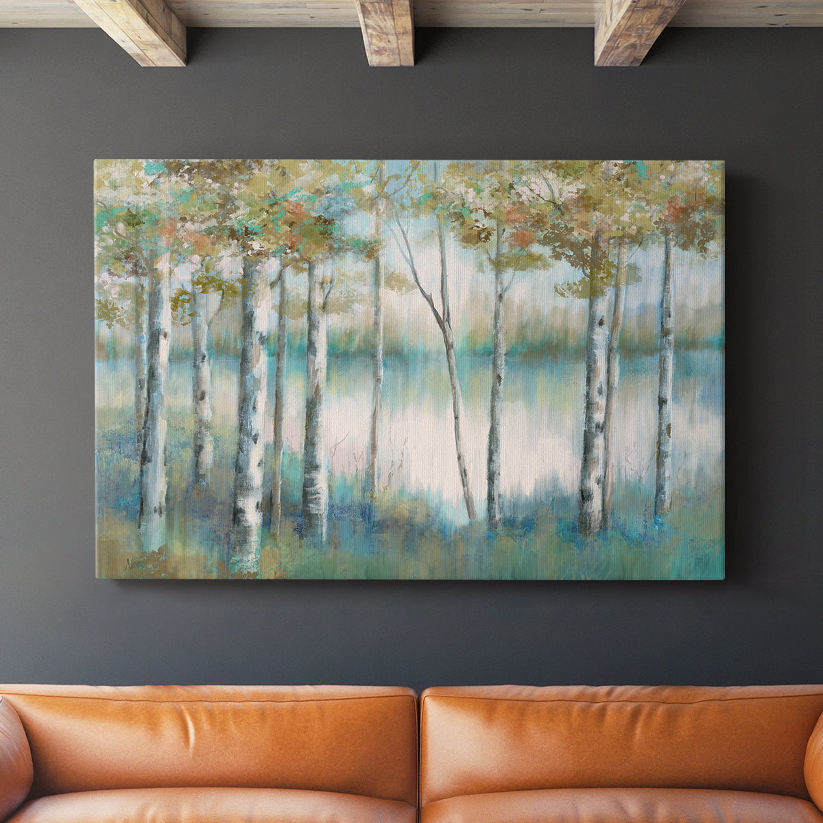 Aspen Lake - Canvas Art Print