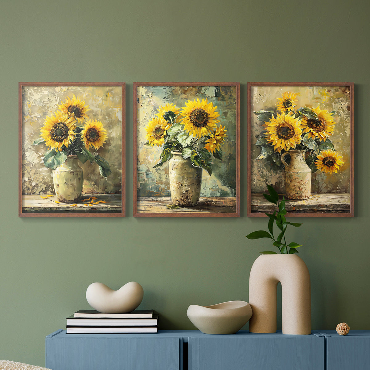 Floral Study Series CLXXI - Restickable Framed Art Set