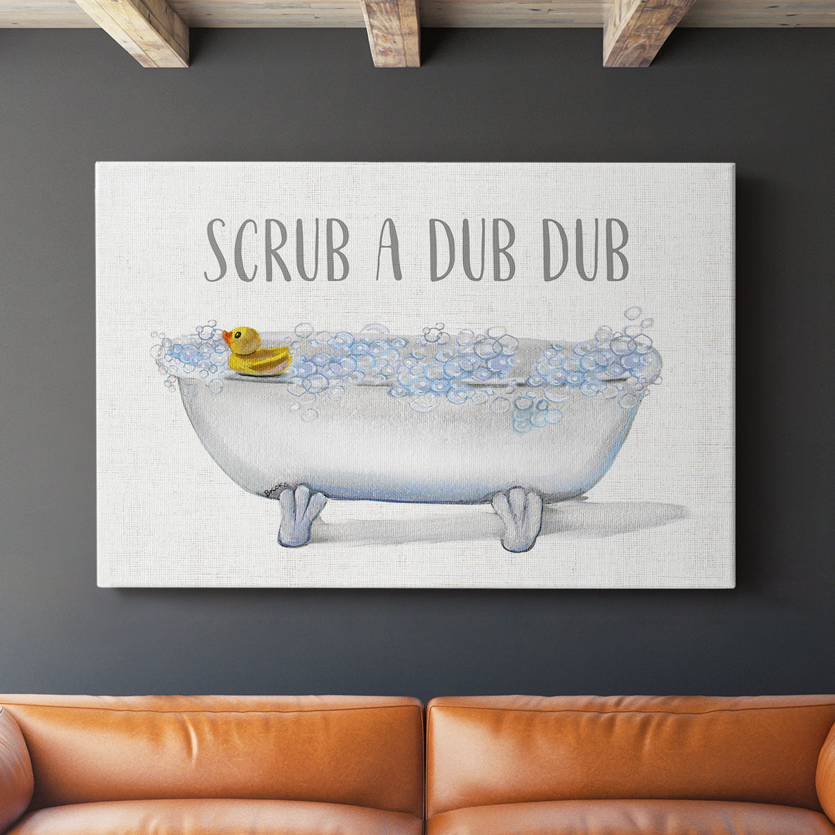 Scrub A Dub - Canvas Art Print