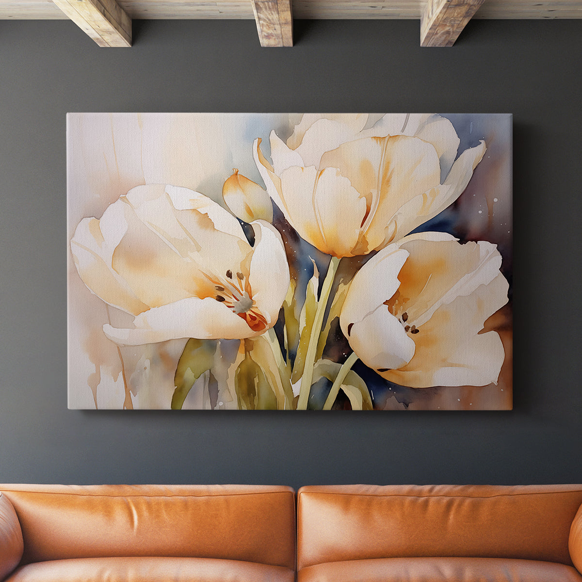 Floral Watercolor XXVII - Canvas Art Print