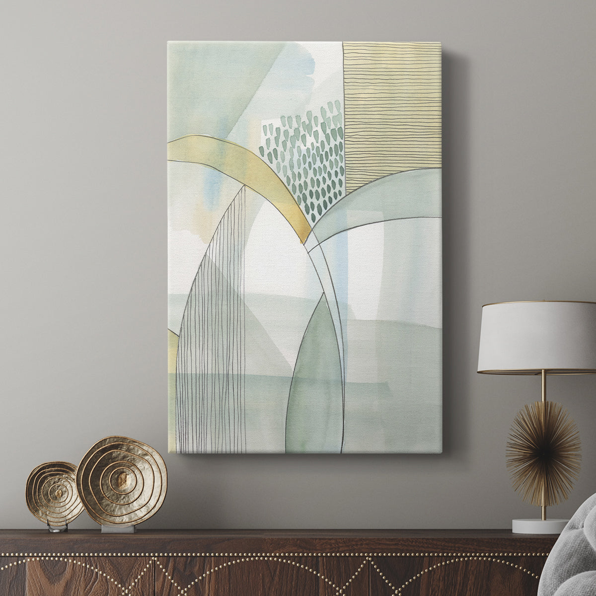 Mint Reflection I - Canvas Art Print