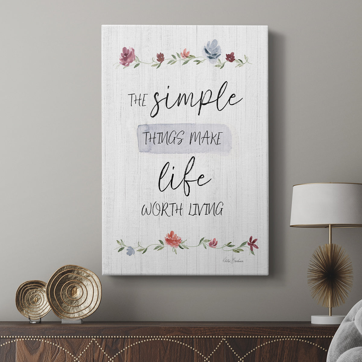 The Simple Things - Canvas Art Print