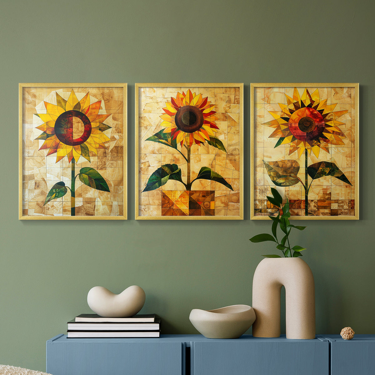 Floral Study Series CLVIII - Restickable Framed Art Set