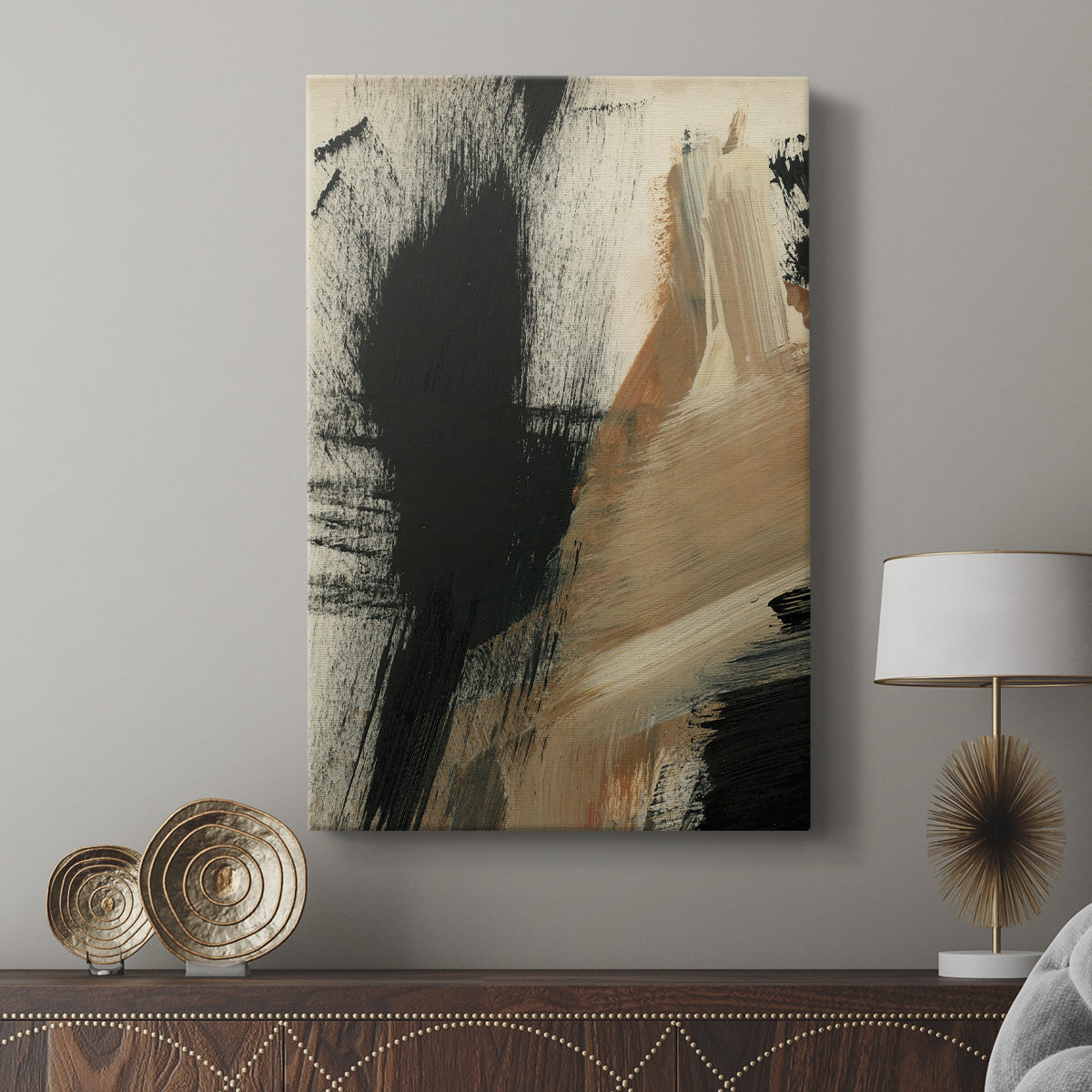 Baked Paintstrokes I - Canvas Art Print