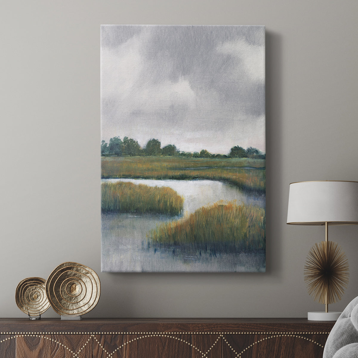 Salt Marshes I - Canvas Art Print