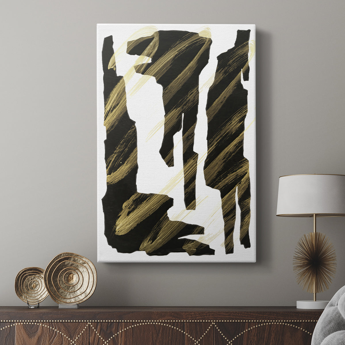 Onyx Obelisks III - Canvas Art Print