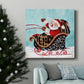 Santa And His Sleigh-Premium Gallery Wrapped Canvas - Ready to Hang