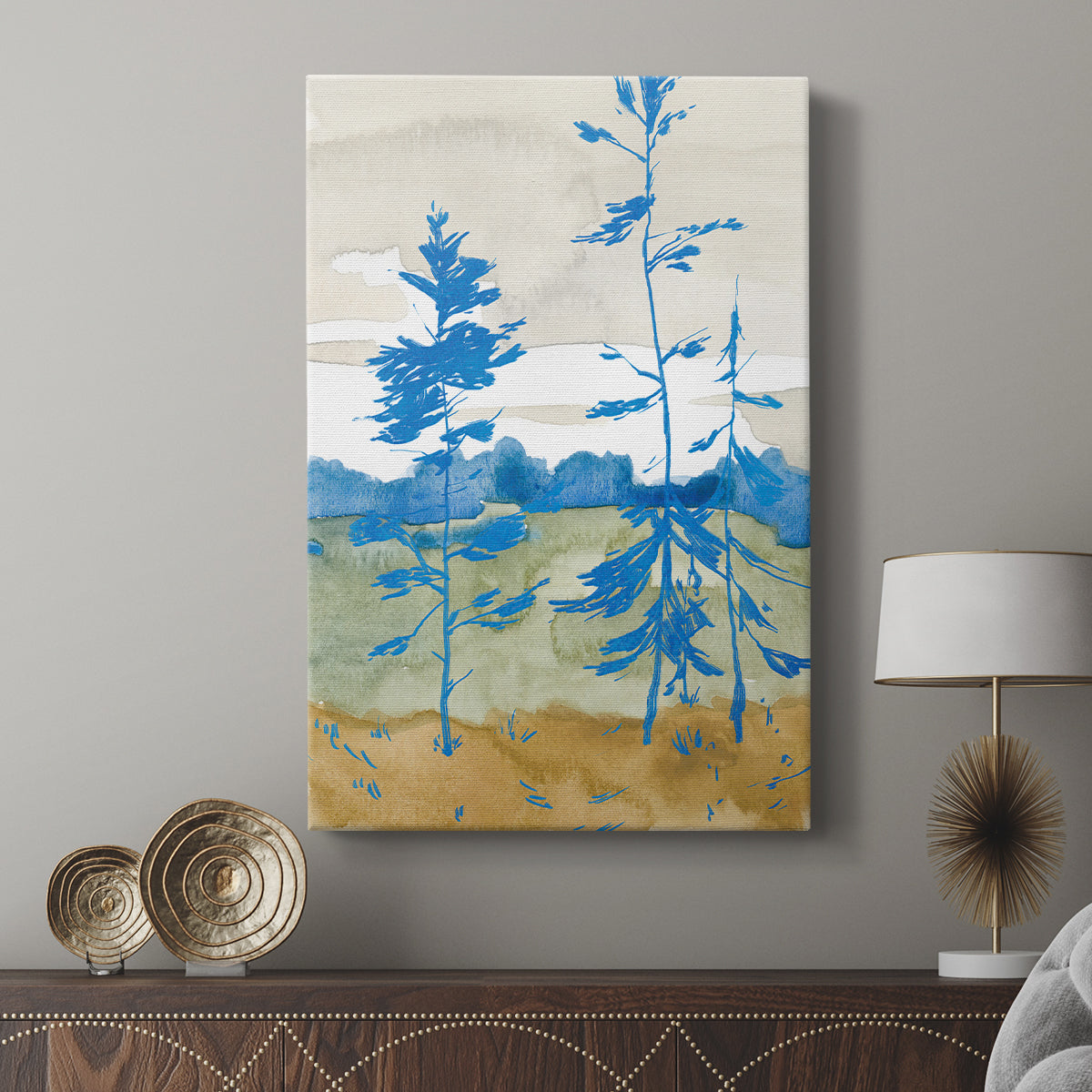 Cerulean Spruce II - Canvas Art Print