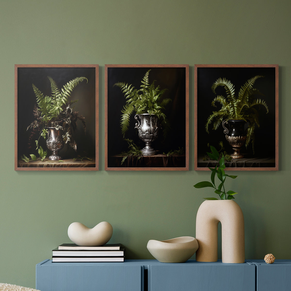 Floral Study Series LXXI - Restickable Framed Art Set