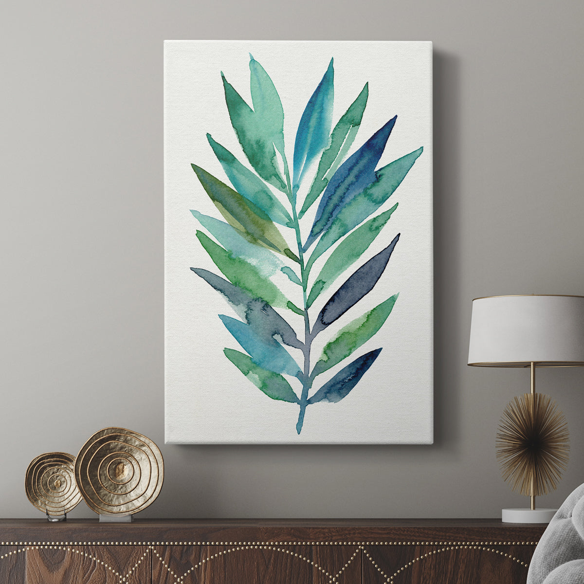 Palm Frond Flow II - Canvas Art Print