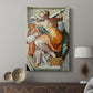 Canvas art print featuring a sculptural composition with bold posture and soft tones displayed in a modern interior space.