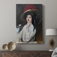 Canvas art print featuring a refined portrait with balanced color and texture displayed in a modern interior space.