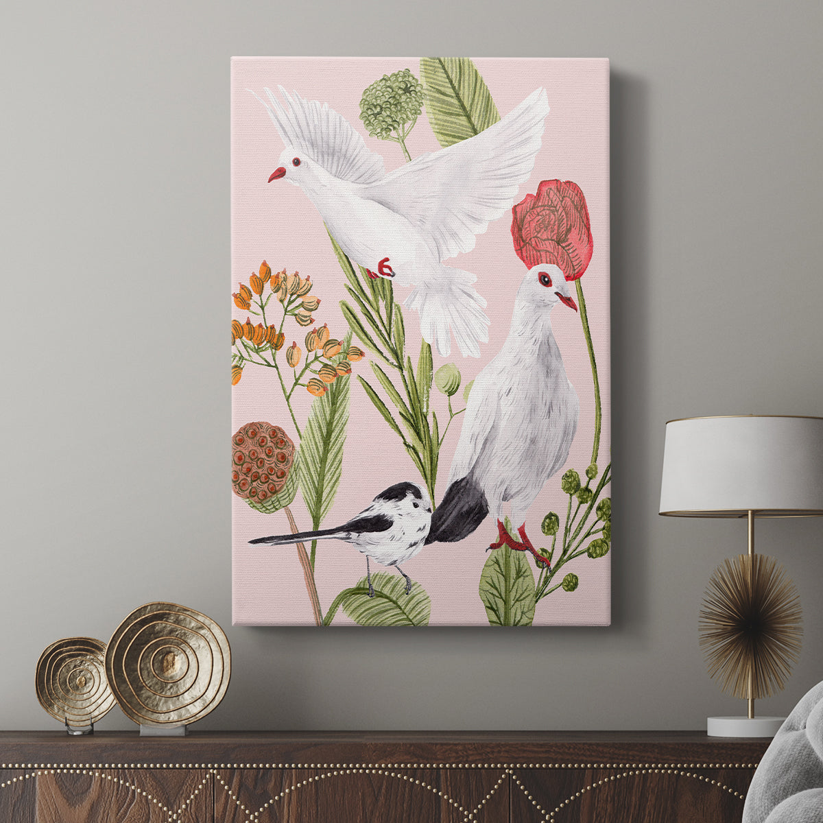 Birds in Motion I - Canvas Art Print