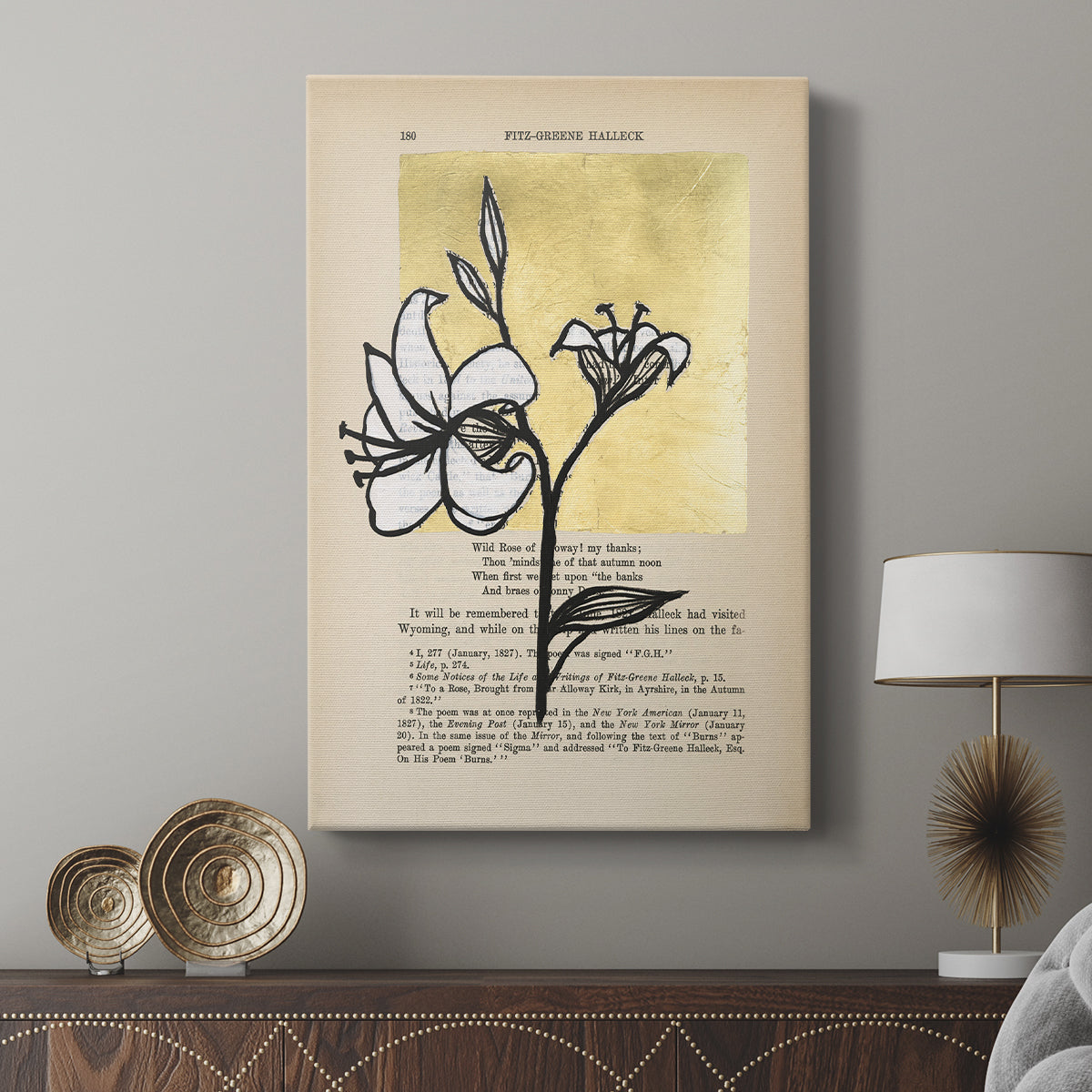 Floral Diary IV - Canvas Art Print