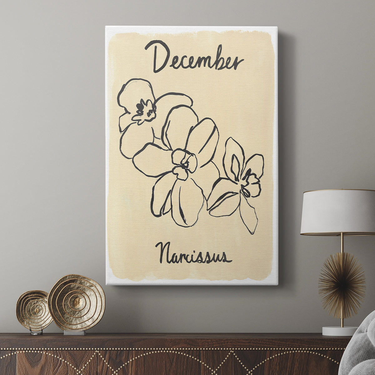 Birth Month XII - Canvas Art Print