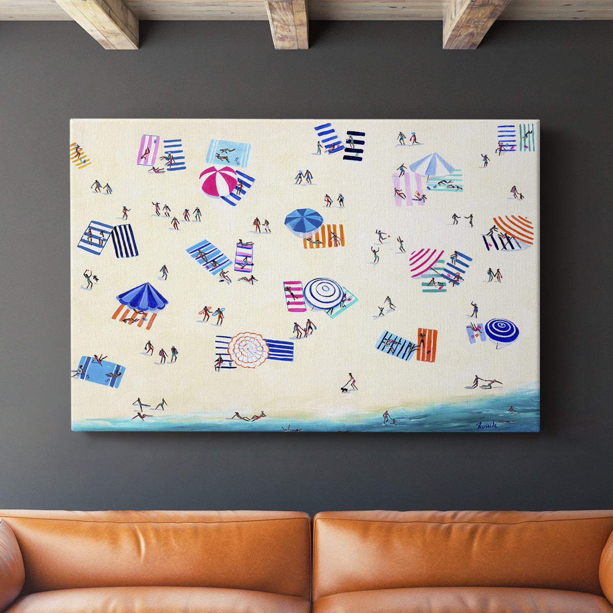 Colorful Beach - Canvas Art Print