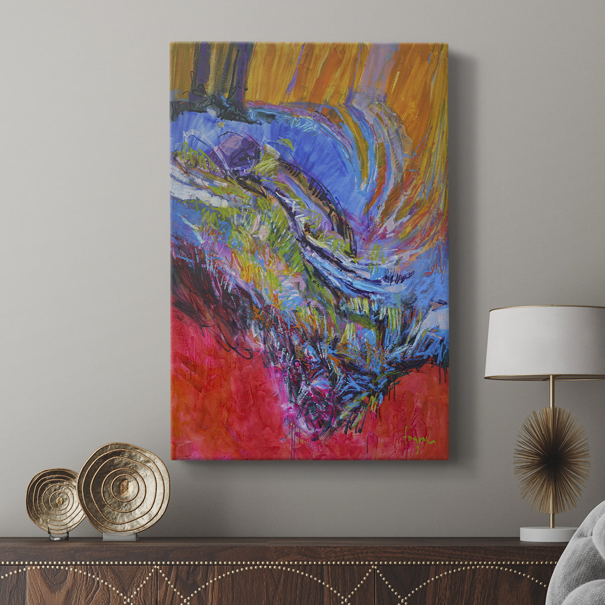 Vibrant Flow II - Canvas Art Print
