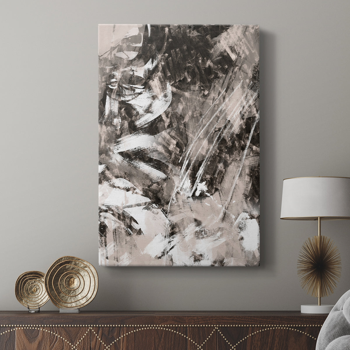 Blush Blackboard II - Canvas Art Print