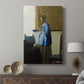 Canvas art print featuring a quiet composition with gentle tones and focused posture displayed in a modern interior space.
