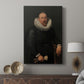 Canvas art print featuring a classic Baroque figure with detailed costume and composed expression displayed in a modern interior space.
