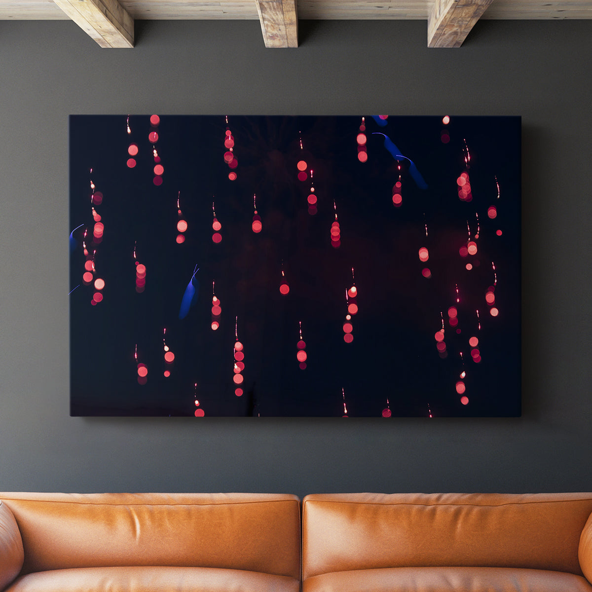 Crimson Constellation - Canvas Art Print