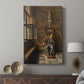 Canvas art print featuring a subdued composition with soft shadows and muted tones displayed in a modern interior space.