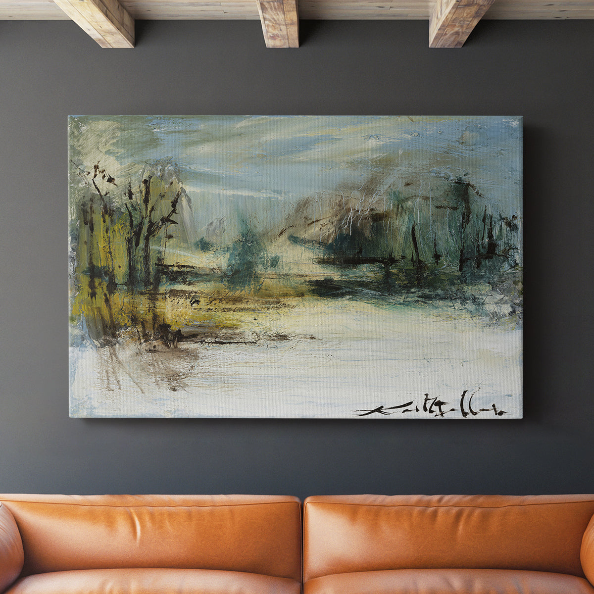 Wintery Horizon II - Canvas Art Print