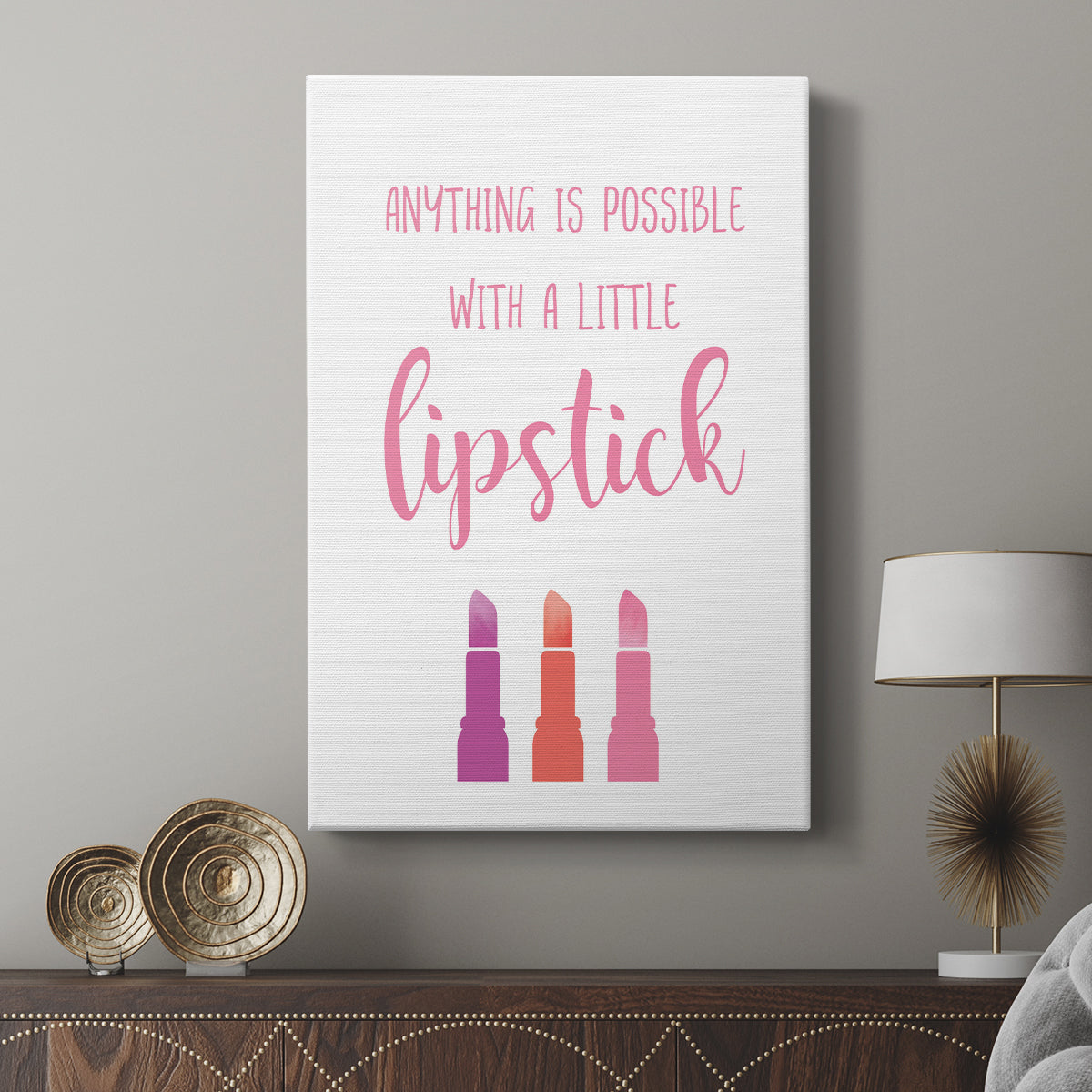 Little Lipstick - Canvas Art Print