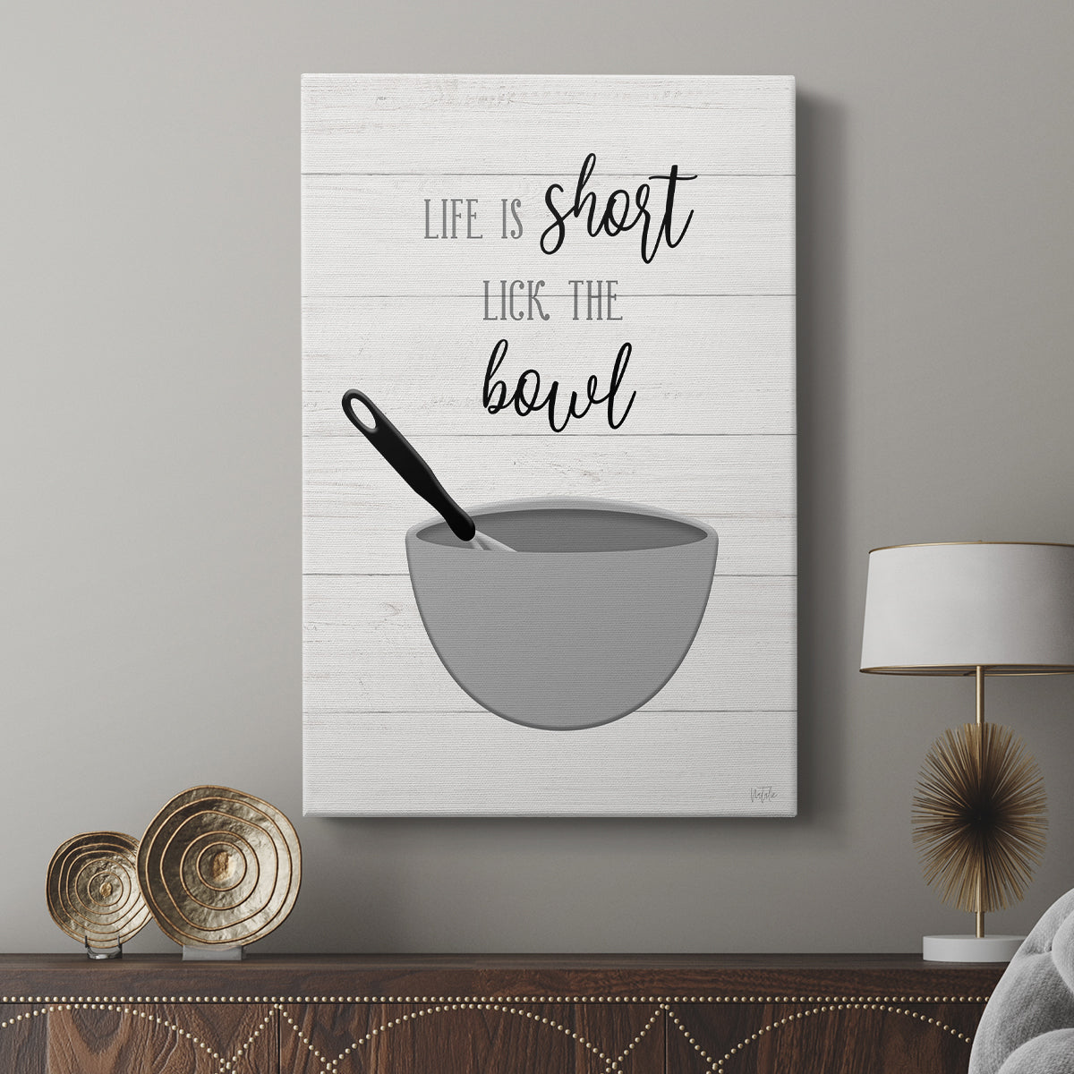 Lick the Bowl - Canvas Art Print
